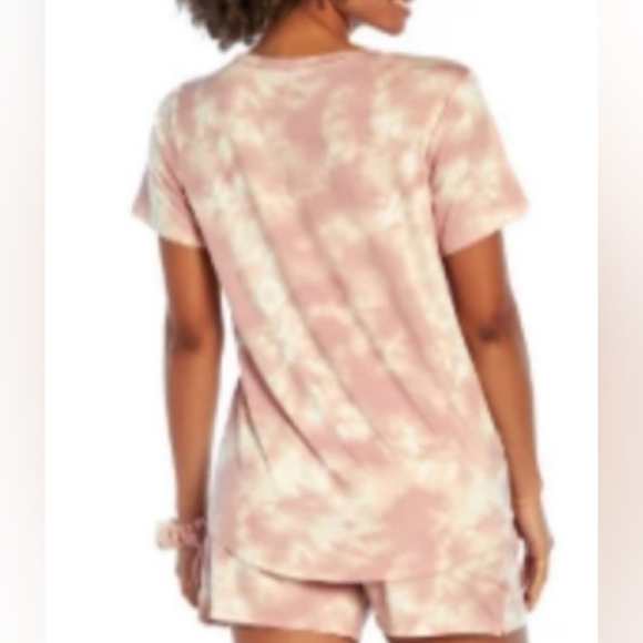 WILDFOX 2pc PJ set pink & white tiedye; large - Picture 2 of 4